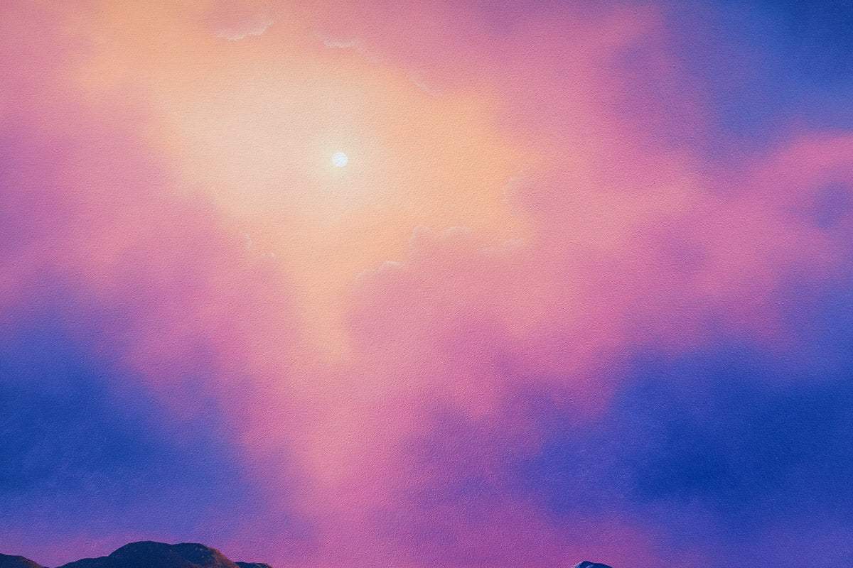 Love My Family To The Moon And Back - Original - SOLD by artist David Renshaw - Wyecliffe Galleries