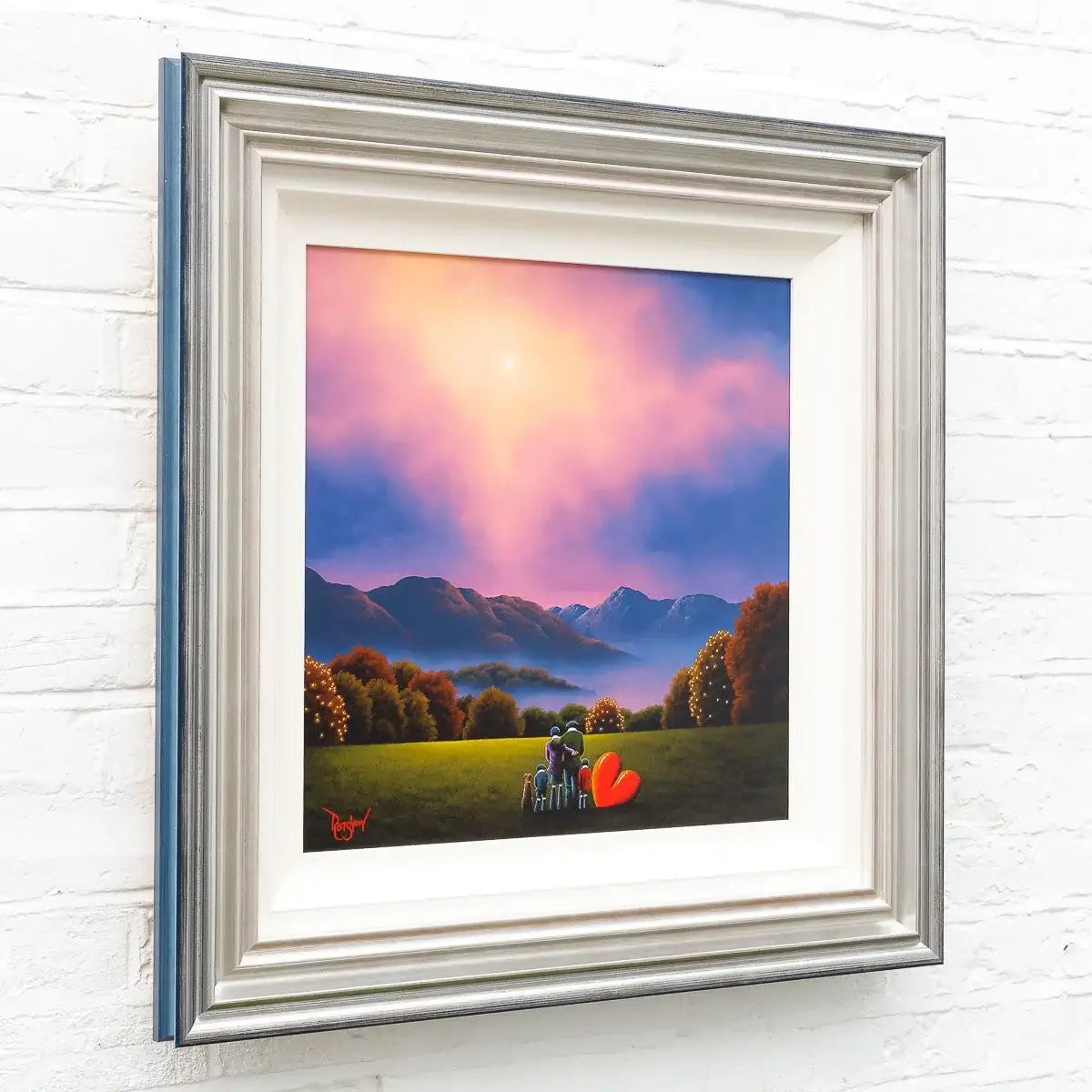Love My Family To The Moon And Back - Original - SOLD by artist David Renshaw - Wyecliffe Galleries
