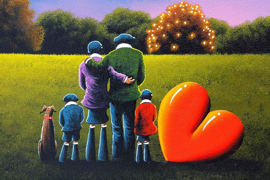 Love My Family To The Moon And Back - Original - SOLD by artist David Renshaw - Wyecliffe Galleries