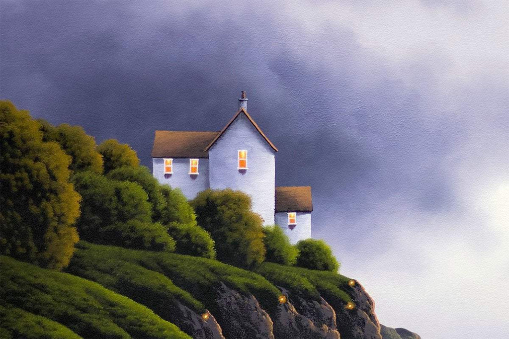 Watching the Ocean with You - Original - SOLD by artist David Renshaw - Wyecliffe Galleries