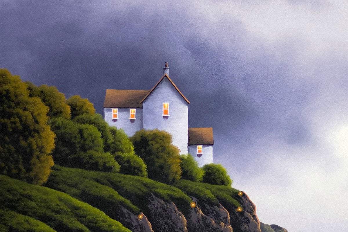 Watching the Ocean with You - Original - SOLD by artist David Renshaw - Wyecliffe Galleries