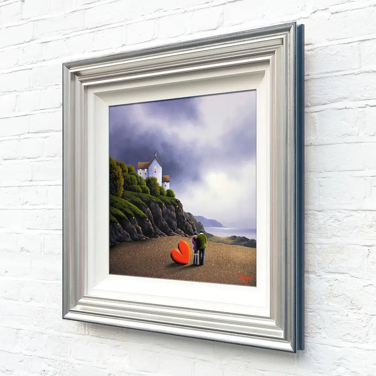 Watching the Ocean with You - Original - SOLD by artist David Renshaw - Wyecliffe Galleries