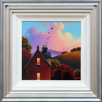 Love On A Rooftop - Original SOLD by artist David Renshaw - Wyecliffe Galleries