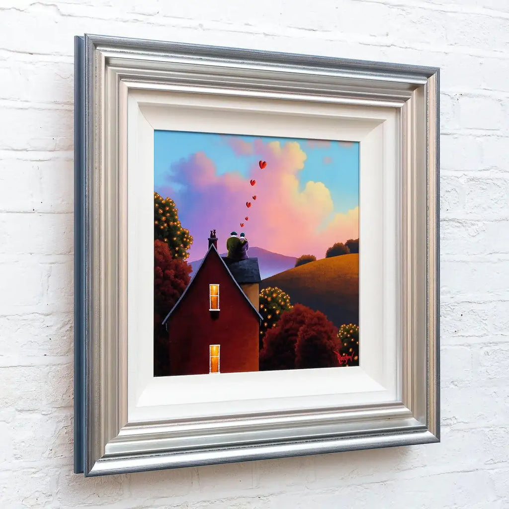 Love On A Rooftop - Original SOLD by artist David Renshaw - Wyecliffe Galleries