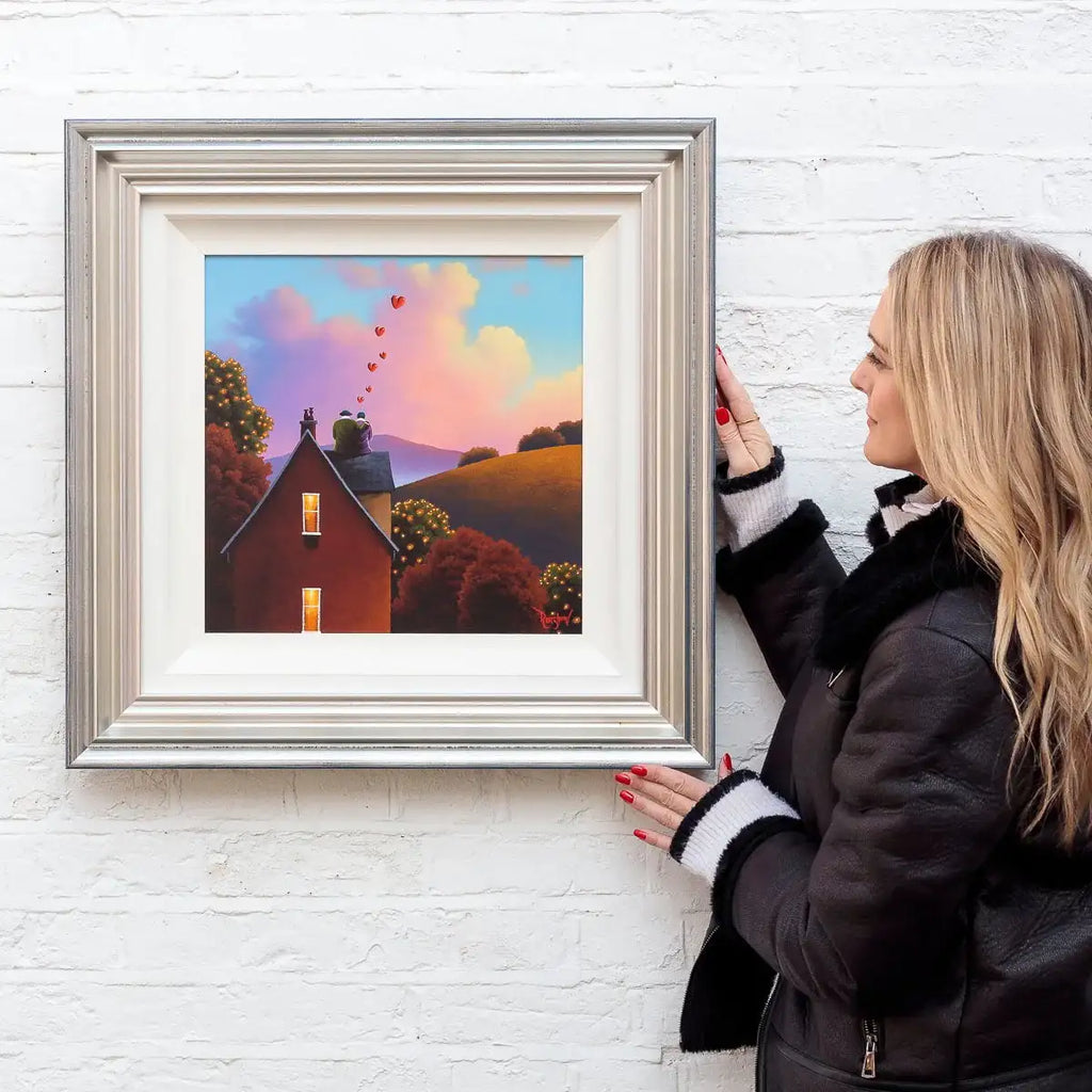 Love On A Rooftop - Original SOLD by artist David Renshaw - Wyecliffe Galleries