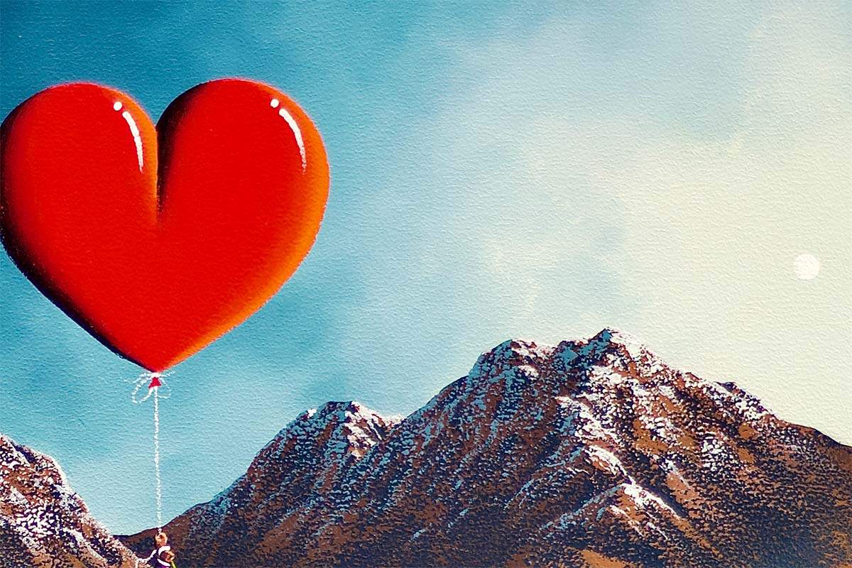 Love Recognises No Barriers - Original - SOLD by artist David Renshaw - Wyecliffe Galleries