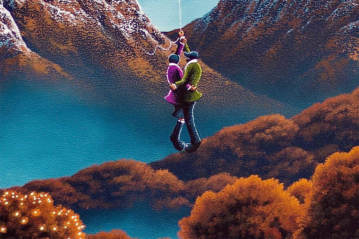 Love Recognises No Barriers - Original - SOLD by artist David Renshaw - Wyecliffe Galleries