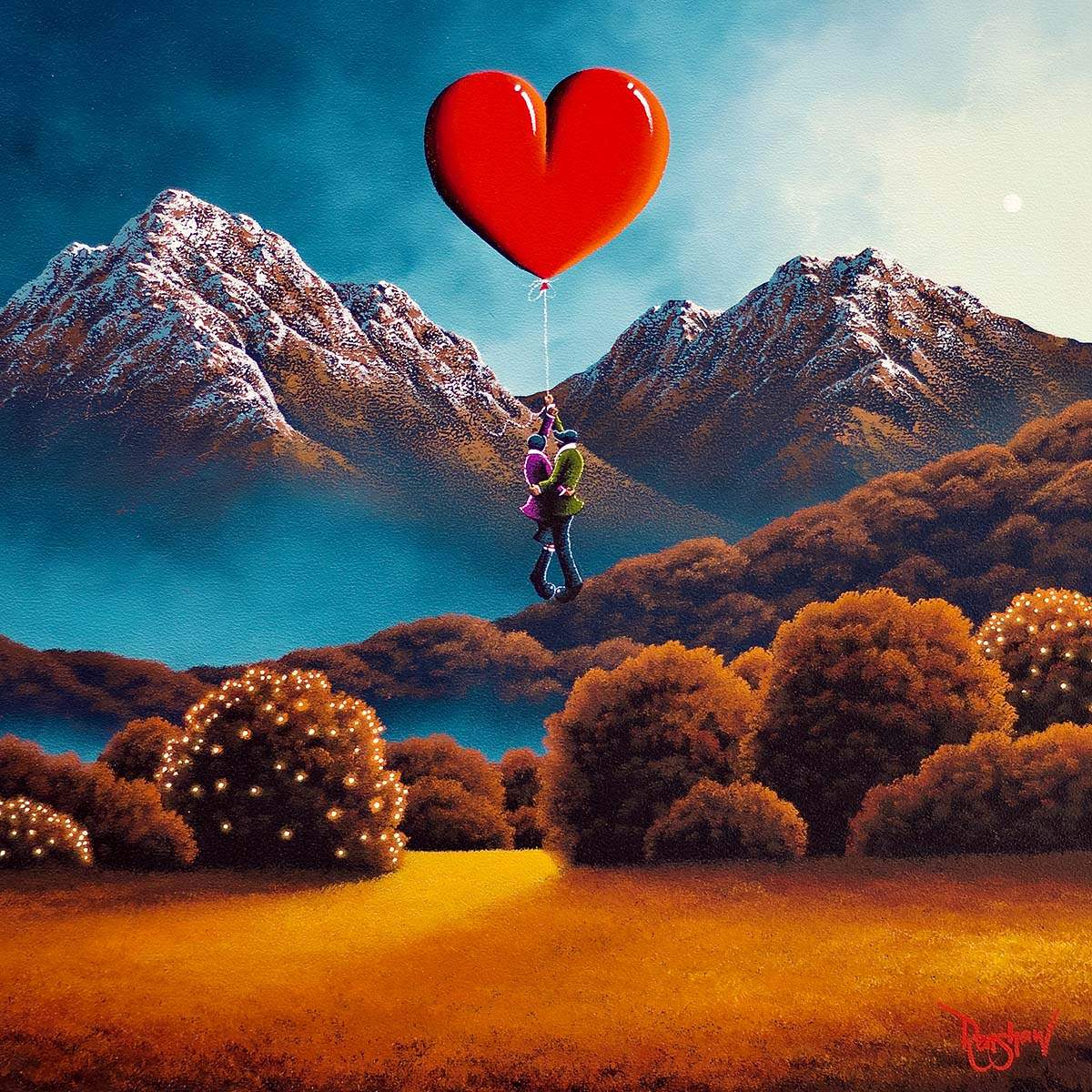 Love Recognises No Barriers - Original - SOLD by artist David Renshaw - Wyecliffe Galleries