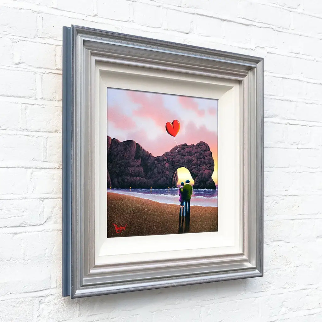 Love Rises Beyond Coastal Horizons - Original by artist David Renshaw - Wyecliffe Galleries