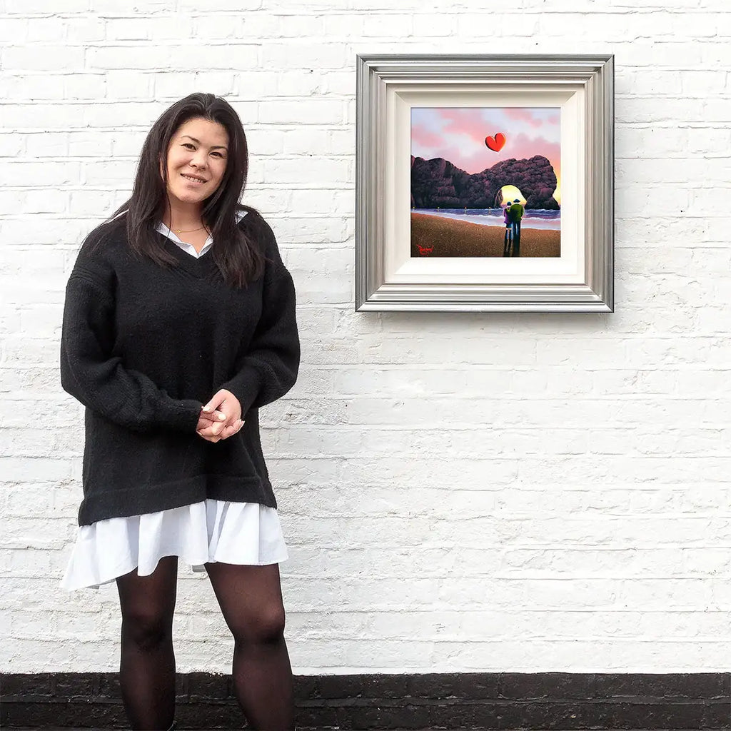 Love Rises Beyond Coastal Horizons - Original by artist David Renshaw - Wyecliffe Galleries