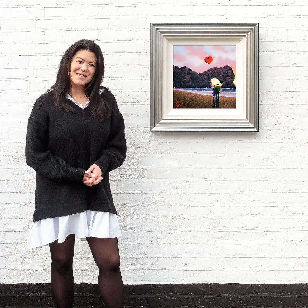 Love Rises Beyond Coastal Horizons - Original by artist David Renshaw - Wyecliffe Galleries