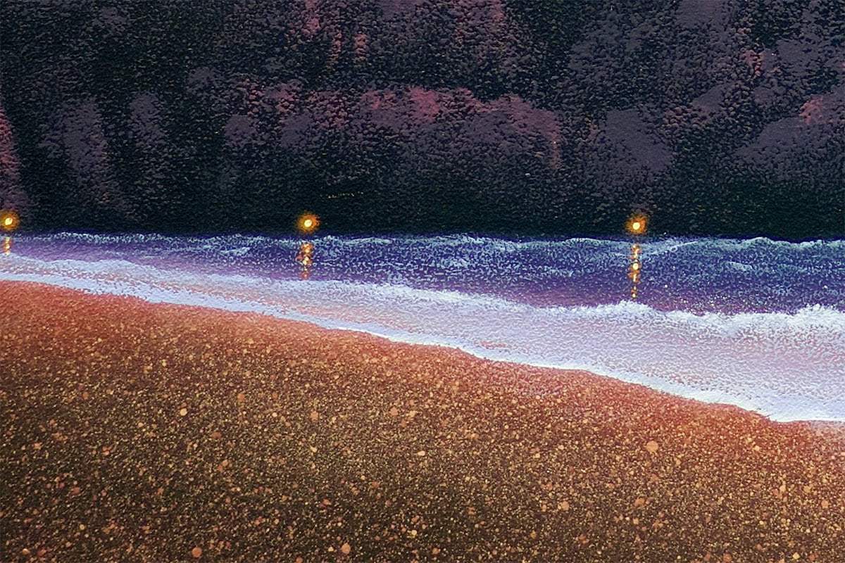 Love Rises Beyond Coastal Horizons - Original by artist David Renshaw - Wyecliffe Galleries