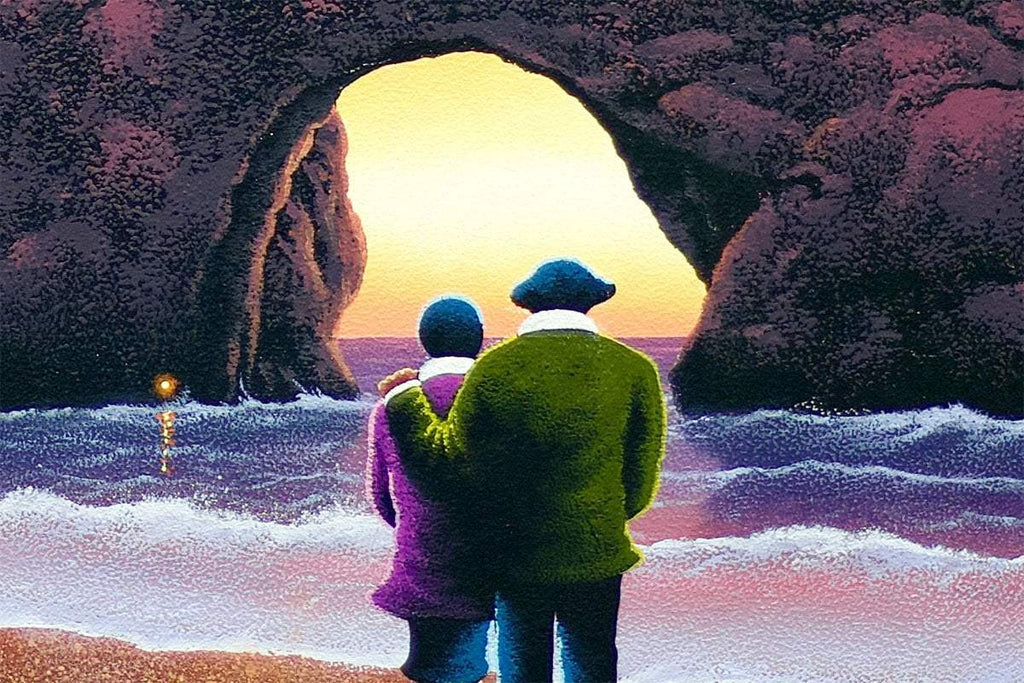 Love Rises Beyond Coastal Horizons - Original by artist David Renshaw - Wyecliffe Galleries