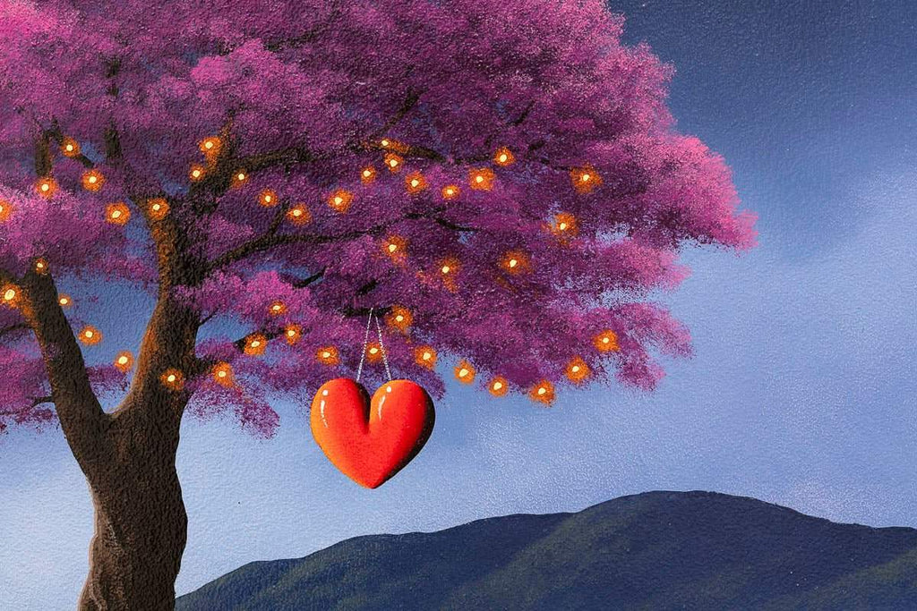 Love Under The Blossom Tree - Original - SOLD by artist David Renshaw - Wyecliffe Galleries