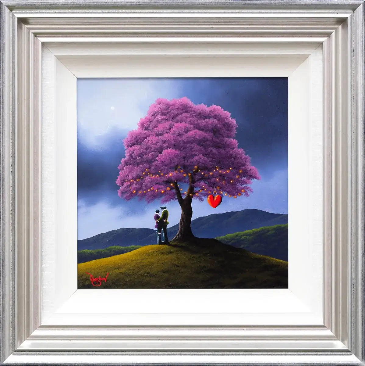 Love Under The Blossom Tree - Original - SOLD by artist David Renshaw - Wyecliffe Galleries