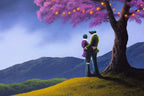 Love Under The Blossom Tree - Original - SOLD by artist David Renshaw - Wyecliffe Galleries