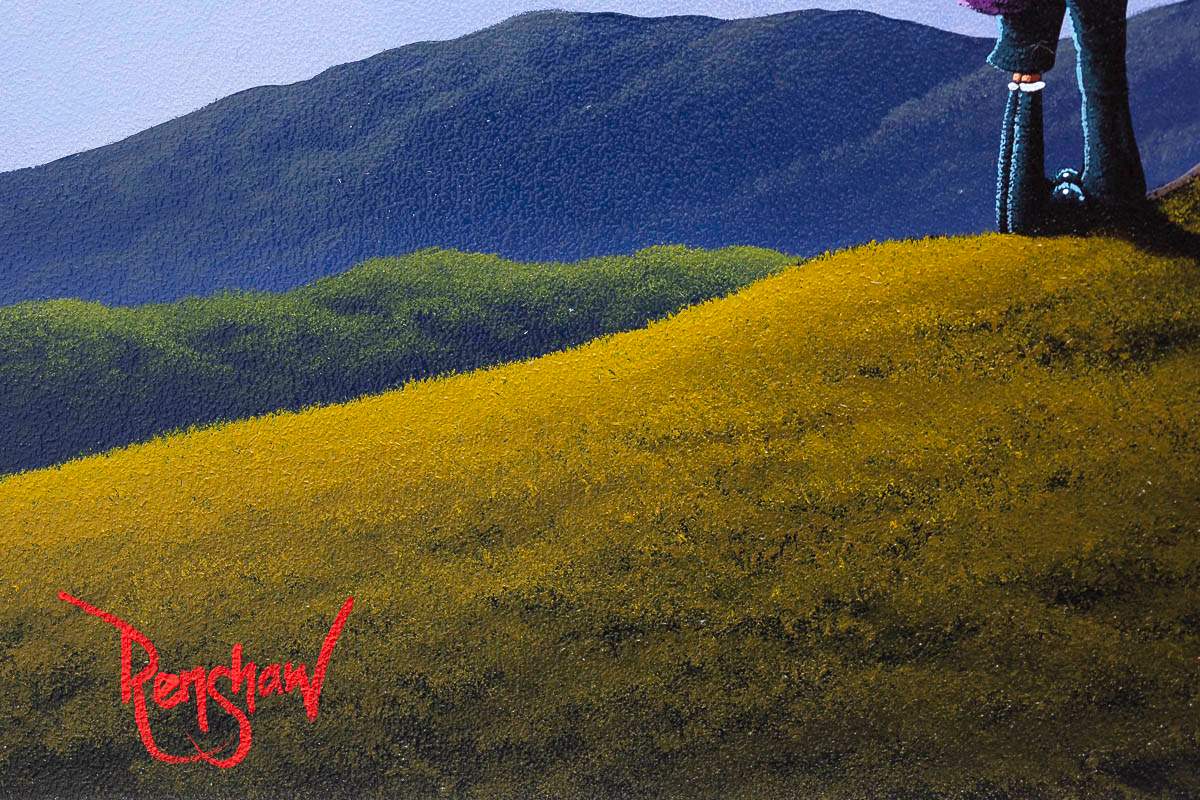 Love Under The Blossom Tree - Original - SOLD by artist David Renshaw - Wyecliffe Galleries