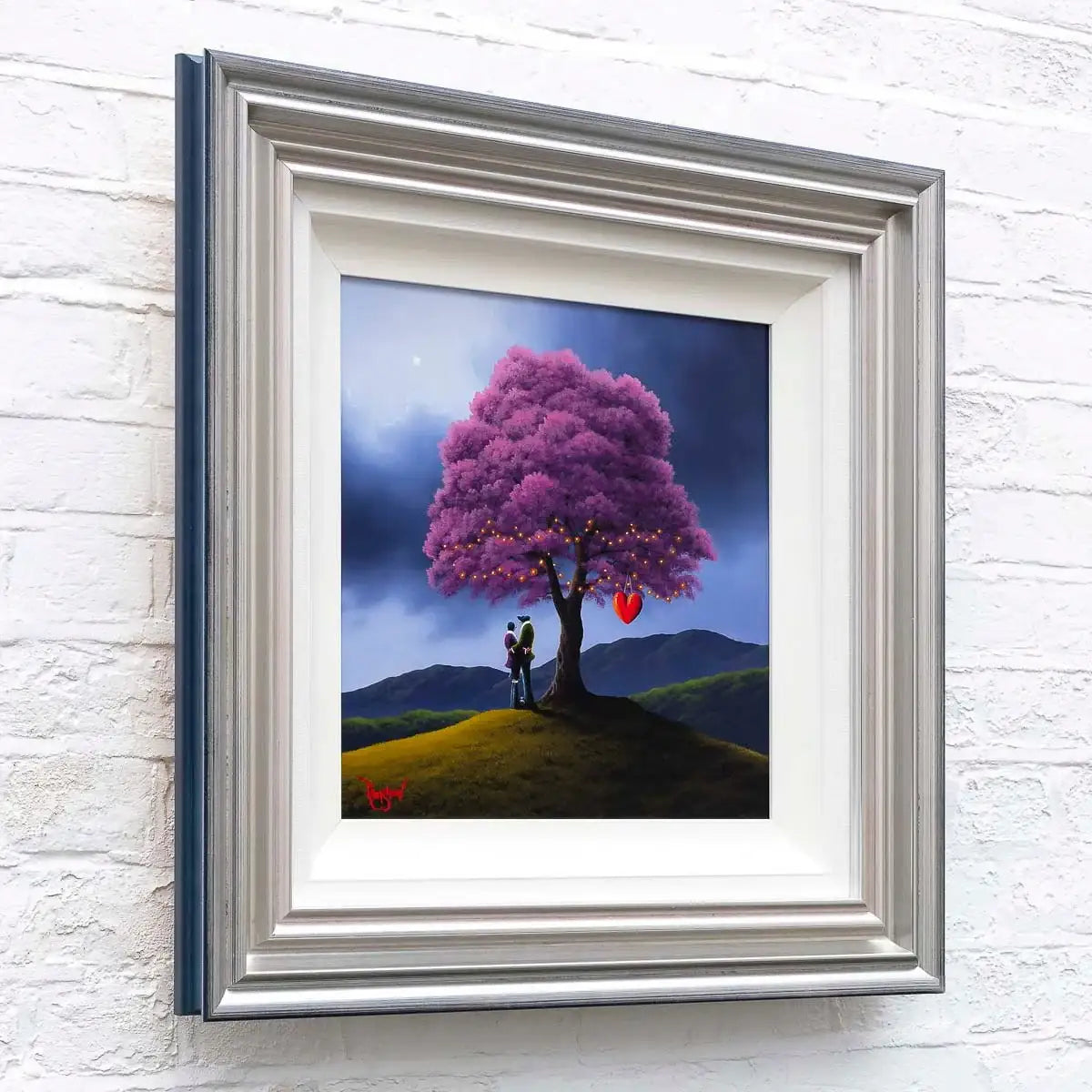 Love Under The Blossom Tree - Original - SOLD by artist David Renshaw - Wyecliffe Galleries