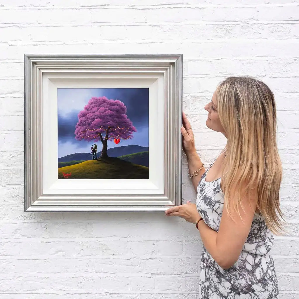 Love Under The Blossom Tree - Original - SOLD by artist David Renshaw - Wyecliffe Galleries