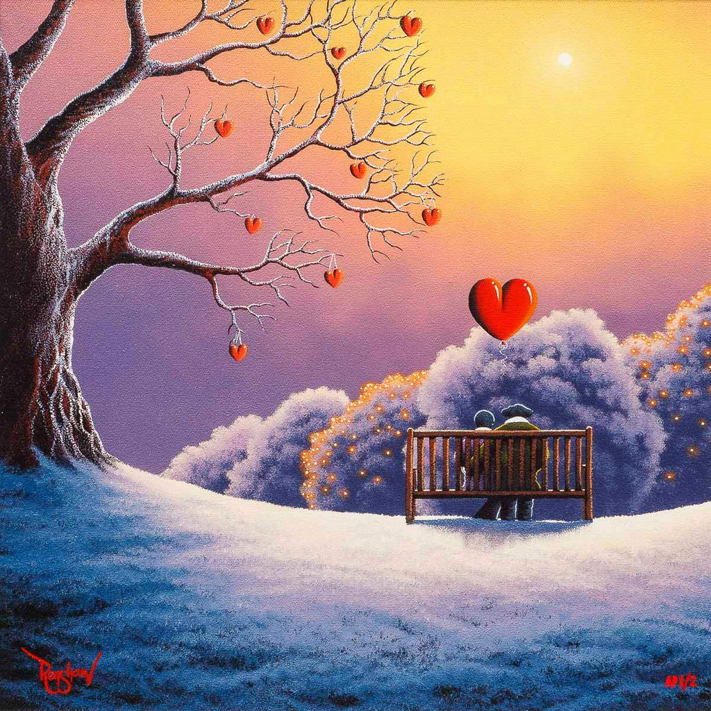 Love Warms Our Hearts - Artist Proof - SOLD by artist David Renshaw - Wyecliffe Galleries