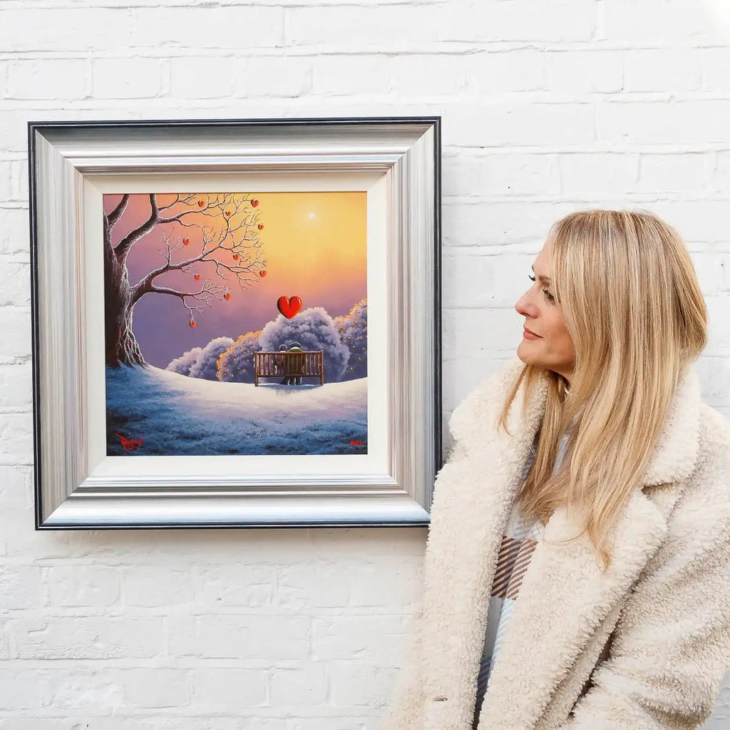 Love Warms Our Hearts - Artist Proof - SOLD by artist David Renshaw - Wyecliffe Galleries