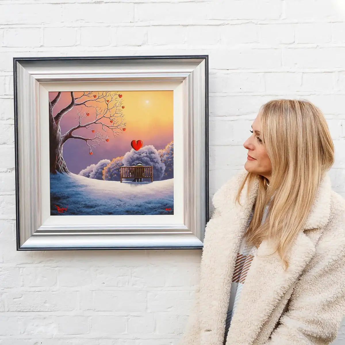 Love Warms Our Hearts - Artist Proof - SOLD by artist David Renshaw - Wyecliffe Galleries