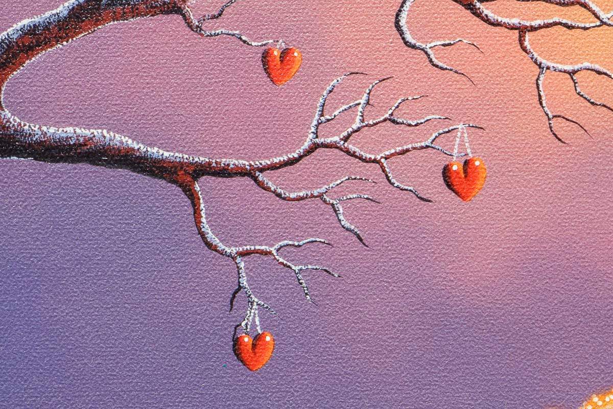Love Warms Our Hearts - Artist Proof - SOLD by artist David Renshaw - Wyecliffe Galleries