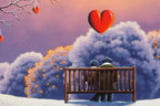 Love Warms Our Hearts - Artist Proof - SOLD by artist David Renshaw - Wyecliffe Galleries