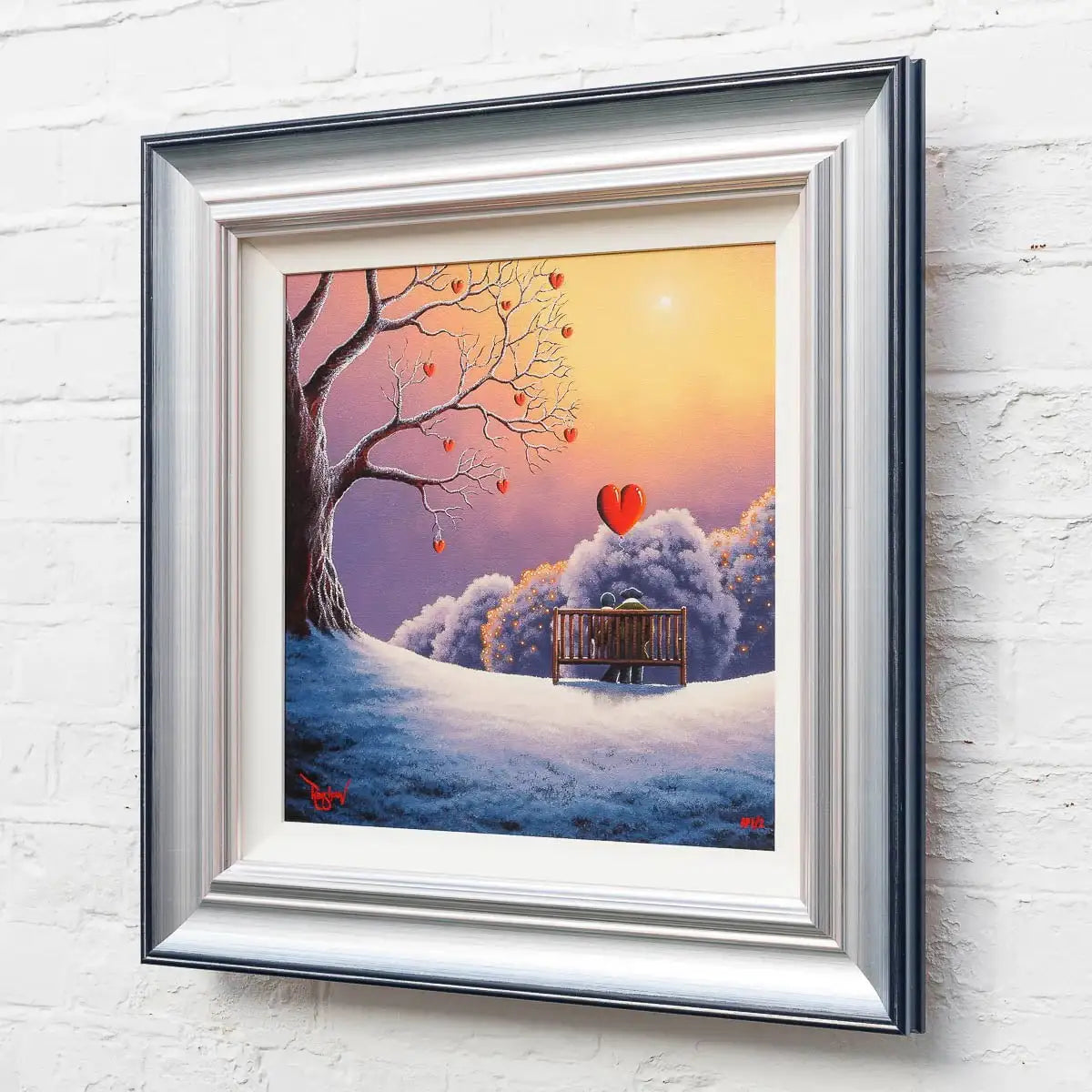 Love Warms Our Hearts - Artist Proof - SOLD by artist David Renshaw - Wyecliffe Galleries