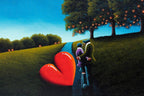 Lovers Entwined - Original by artist David Renshaw - Wyecliffe Galleries