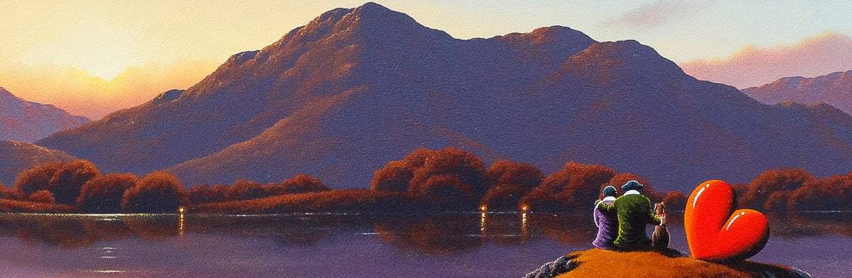 Loving Memories - Original - SOLD by artist David Renshaw - Wyecliffe Galleries