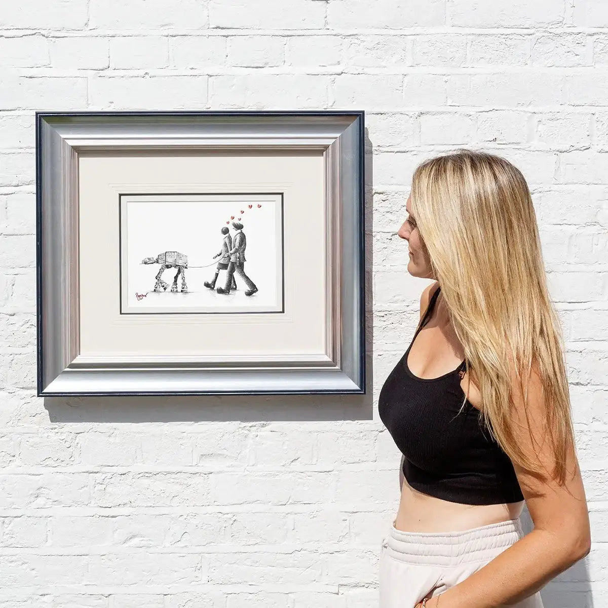 May The Love Be With Us - Original Sketch - SOLD by artist David Renshaw - Wyecliffe Galleries