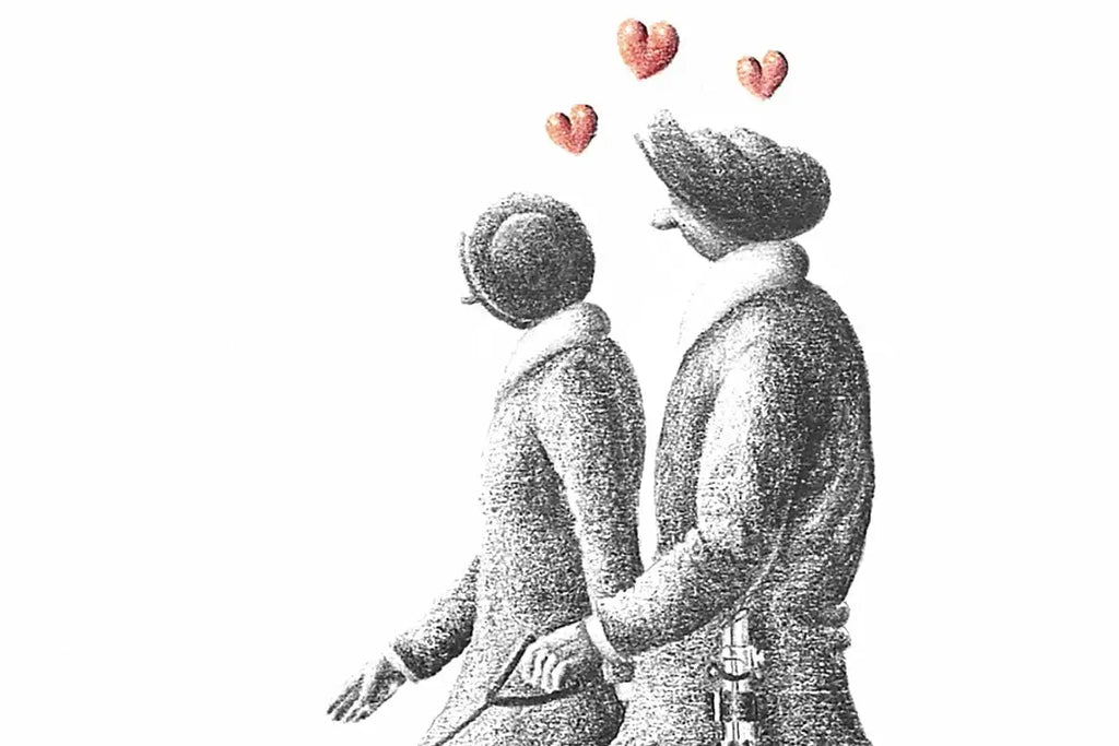 May The Love Be With Us - Original Sketch - SOLD by artist David Renshaw - Wyecliffe Galleries