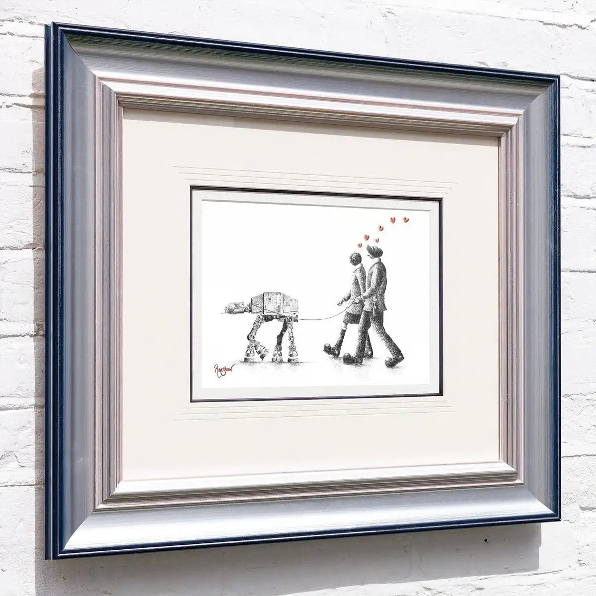 May The Love Be With Us - Original Sketch - SOLD by artist David Renshaw - Wyecliffe Galleries