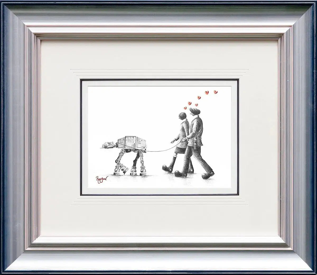 May The Love Be With Us - Original Sketch - SOLD by artist David Renshaw - Wyecliffe Galleries