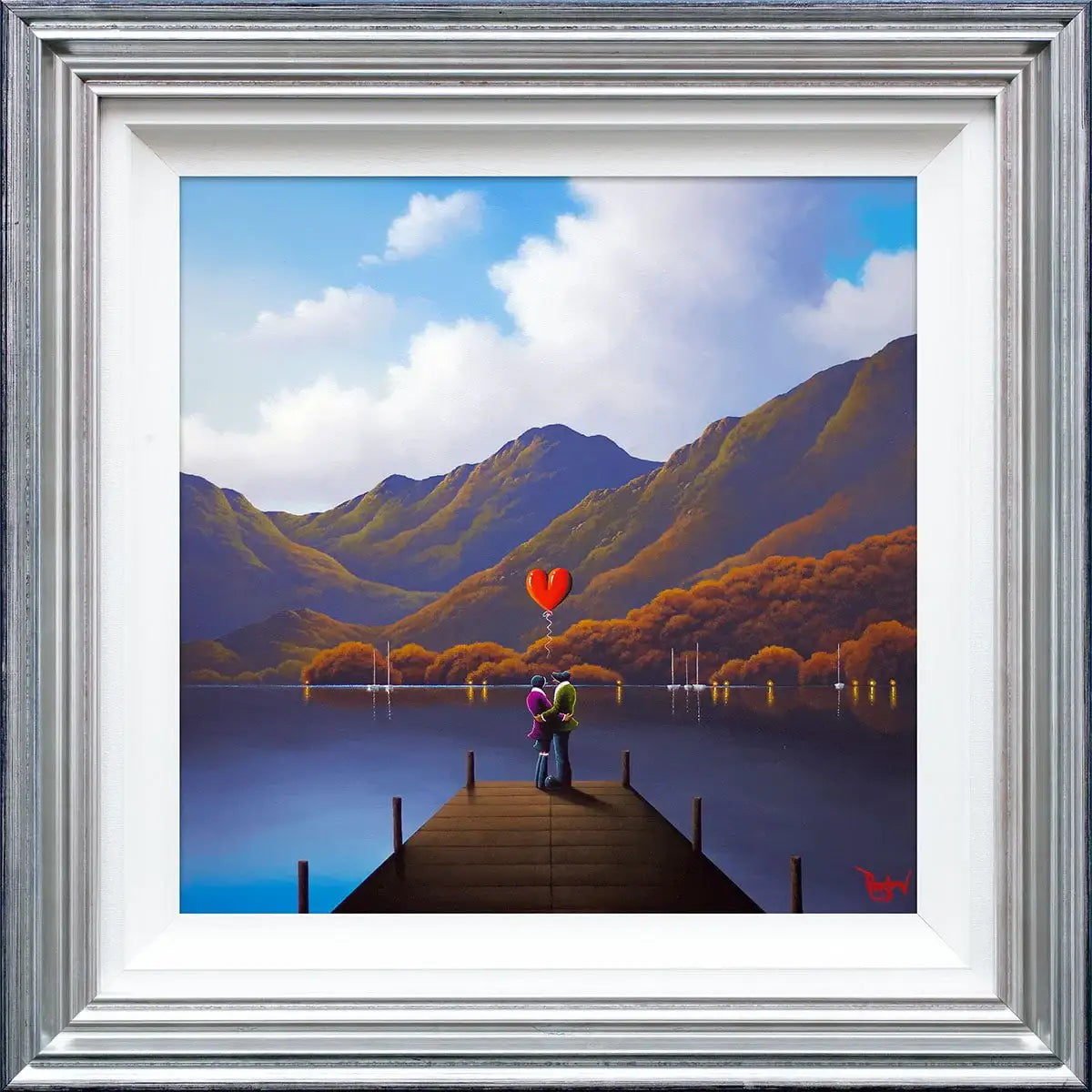 Memories Made At The Lake Last Forever - Original - SOLD by artist David Renshaw - Wyecliffe Galleries