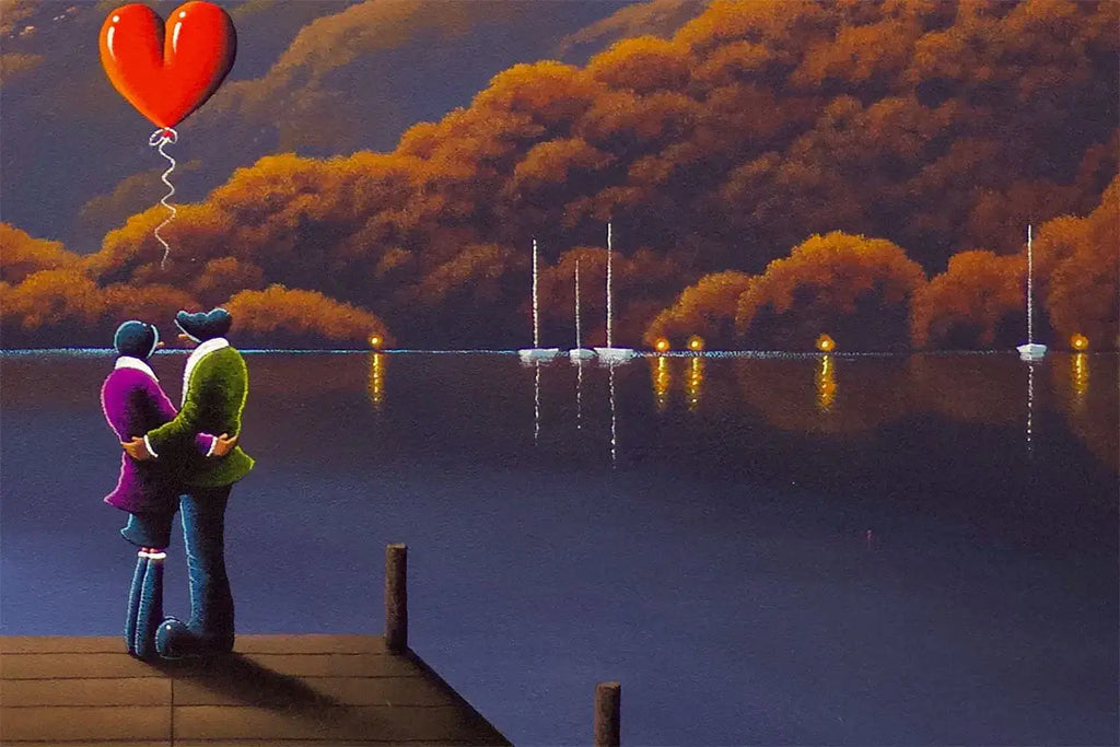 Memories Made At The Lake Last Forever - Original - SOLD by artist David Renshaw - Wyecliffe Galleries