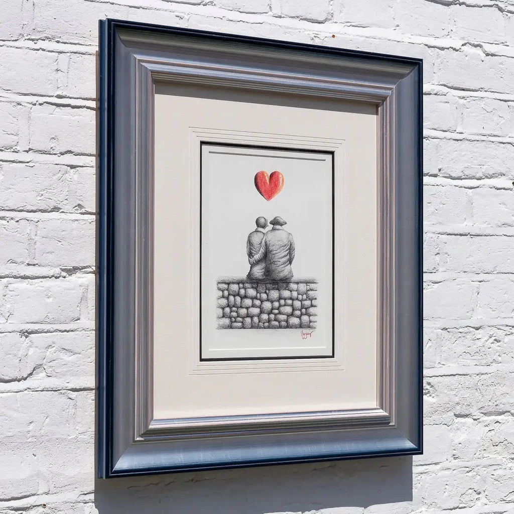 Memories With My Love - Original Sketch - SOLD by artist David Renshaw - Wyecliffe Galleries