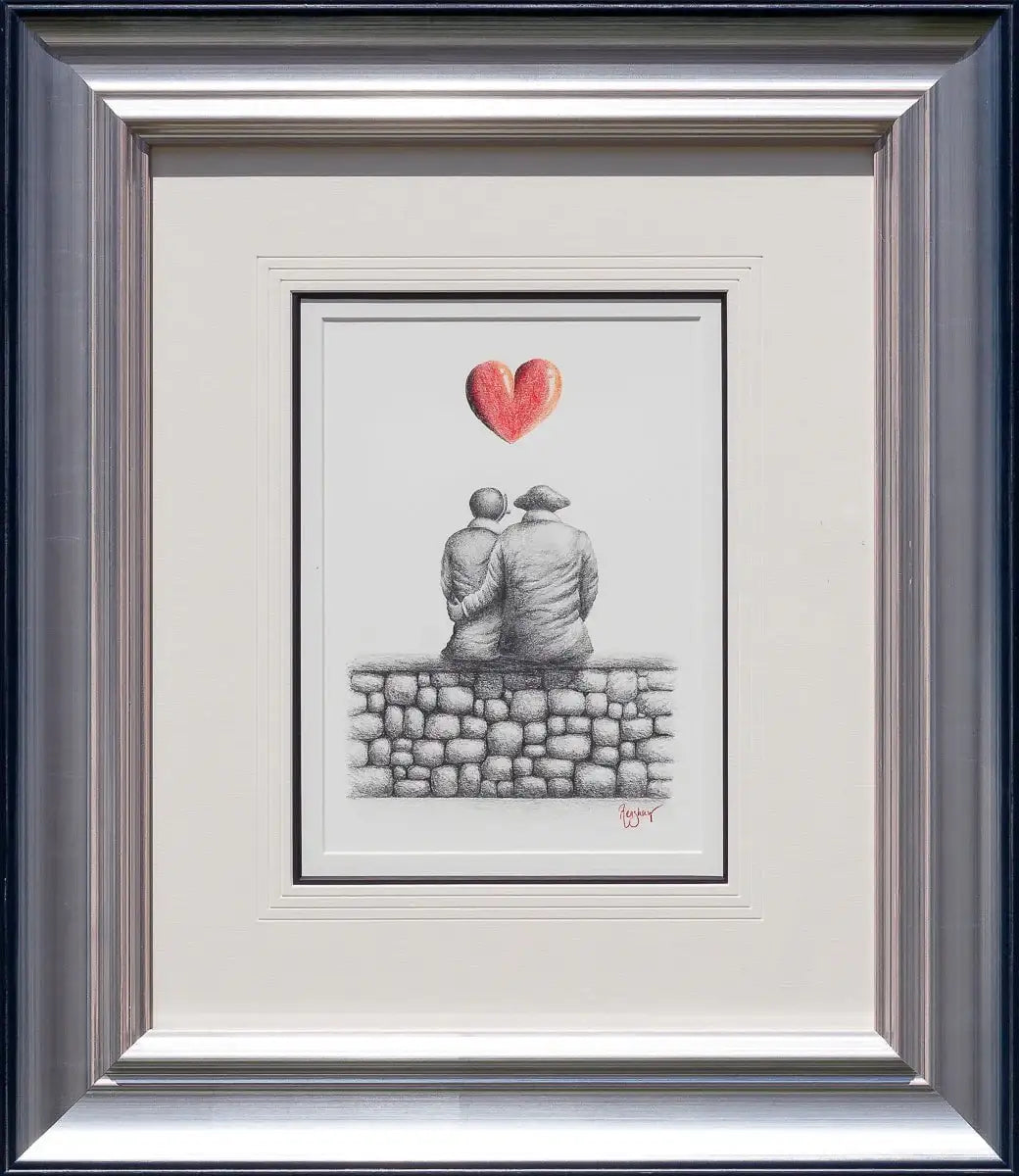 Memories With My Love - Original Sketch - SOLD by artist David Renshaw - Wyecliffe Galleries