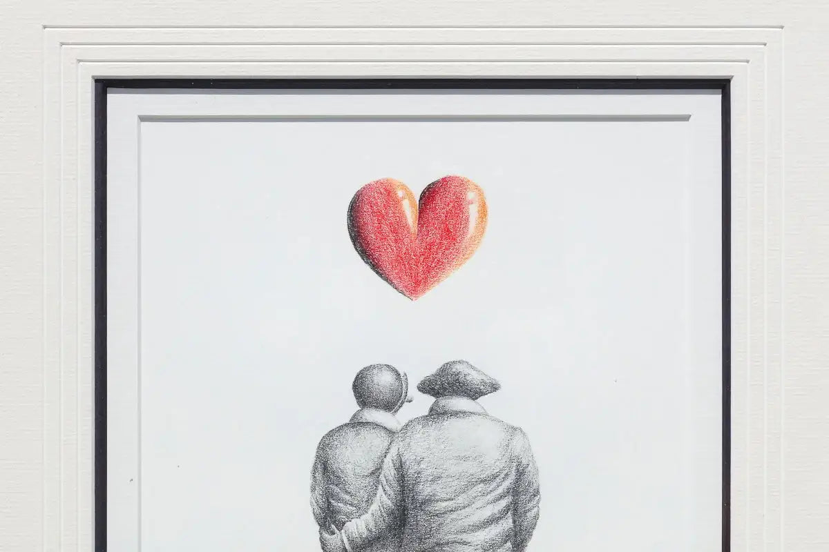Memories With My Love - Original Sketch - SOLD by artist David Renshaw - Wyecliffe Galleries