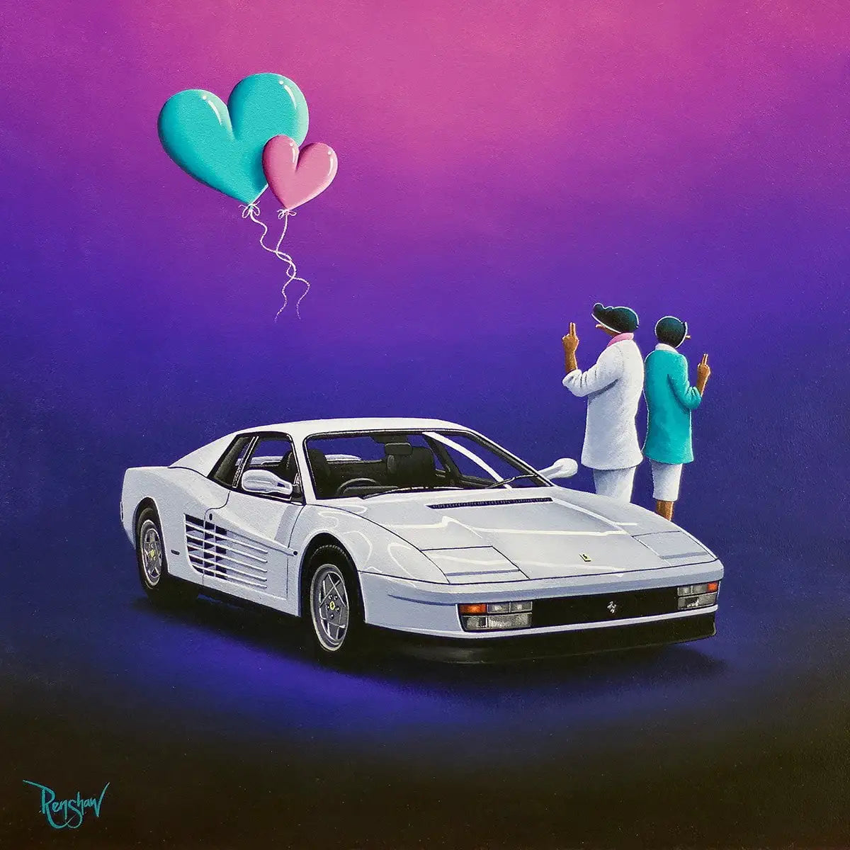 Miami Heat - Original by artist David Renshaw - Wyecliffe Galleries
