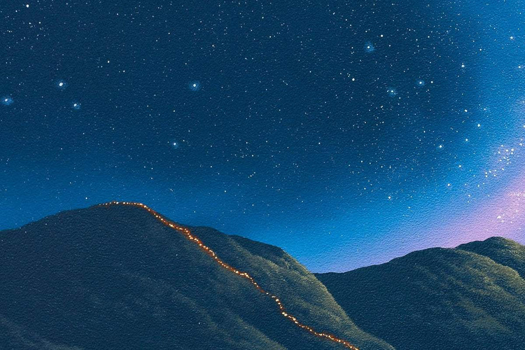 Milky Way Love - Original - SOLD by artist David Renshaw - Wyecliffe Galleries