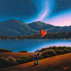 Milky Way Love - Original - SOLD by artist David Renshaw - Wyecliffe Galleries