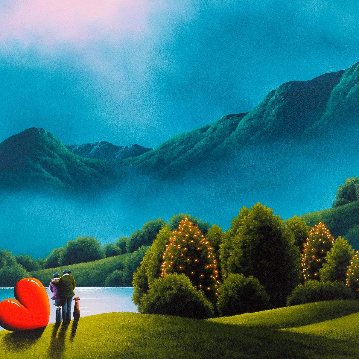 Moonlight Love - Original - SOLD by artist David Renshaw - Wyecliffe Galleries