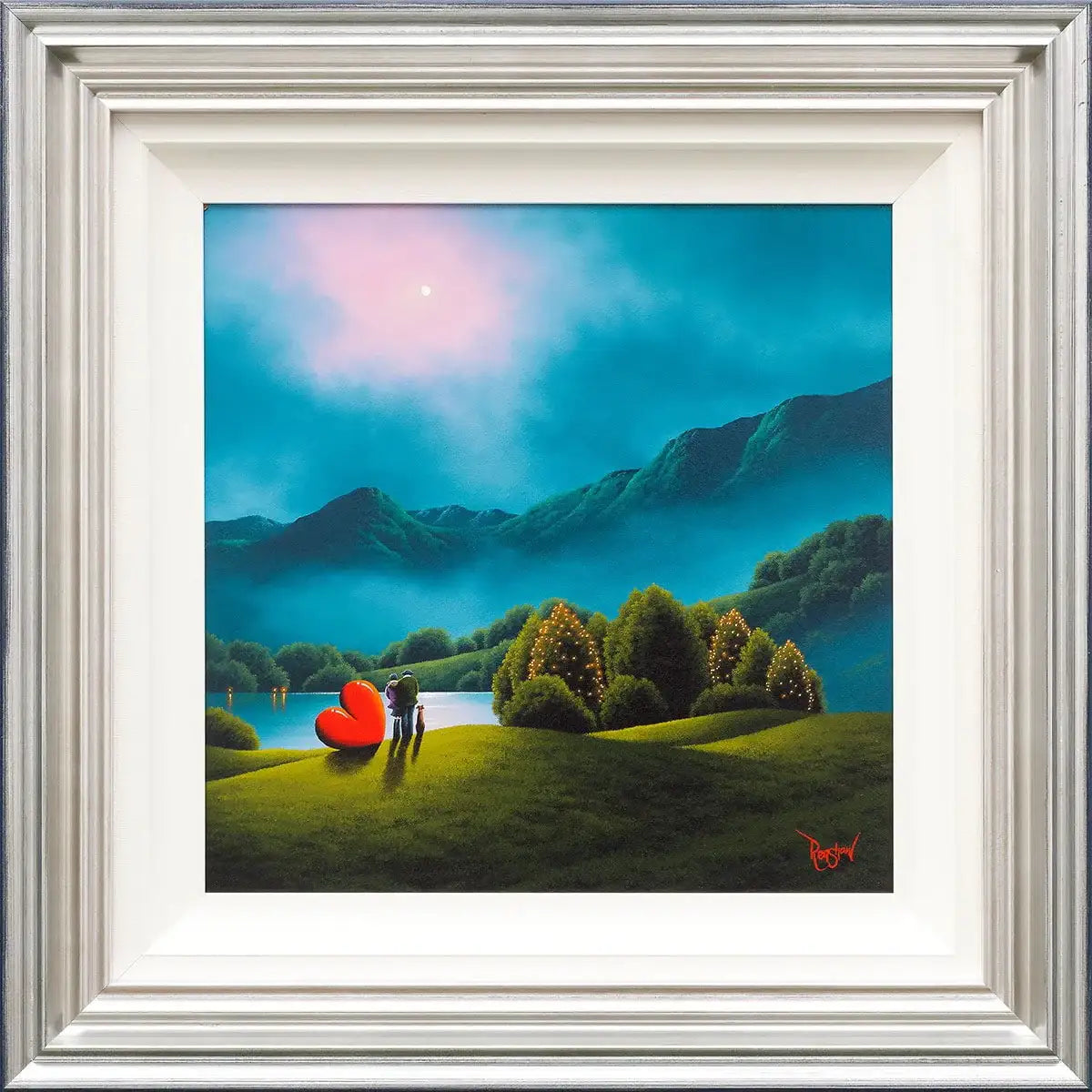 Moonlight Love - Original - SOLD by artist David Renshaw - Wyecliffe Galleries