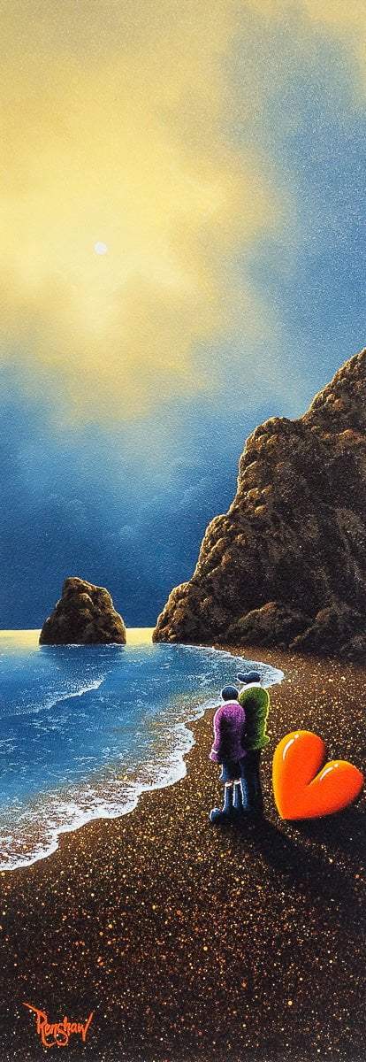 Moonlit Love - Original - SOLD by artist David Renshaw - Wyecliffe Galleries