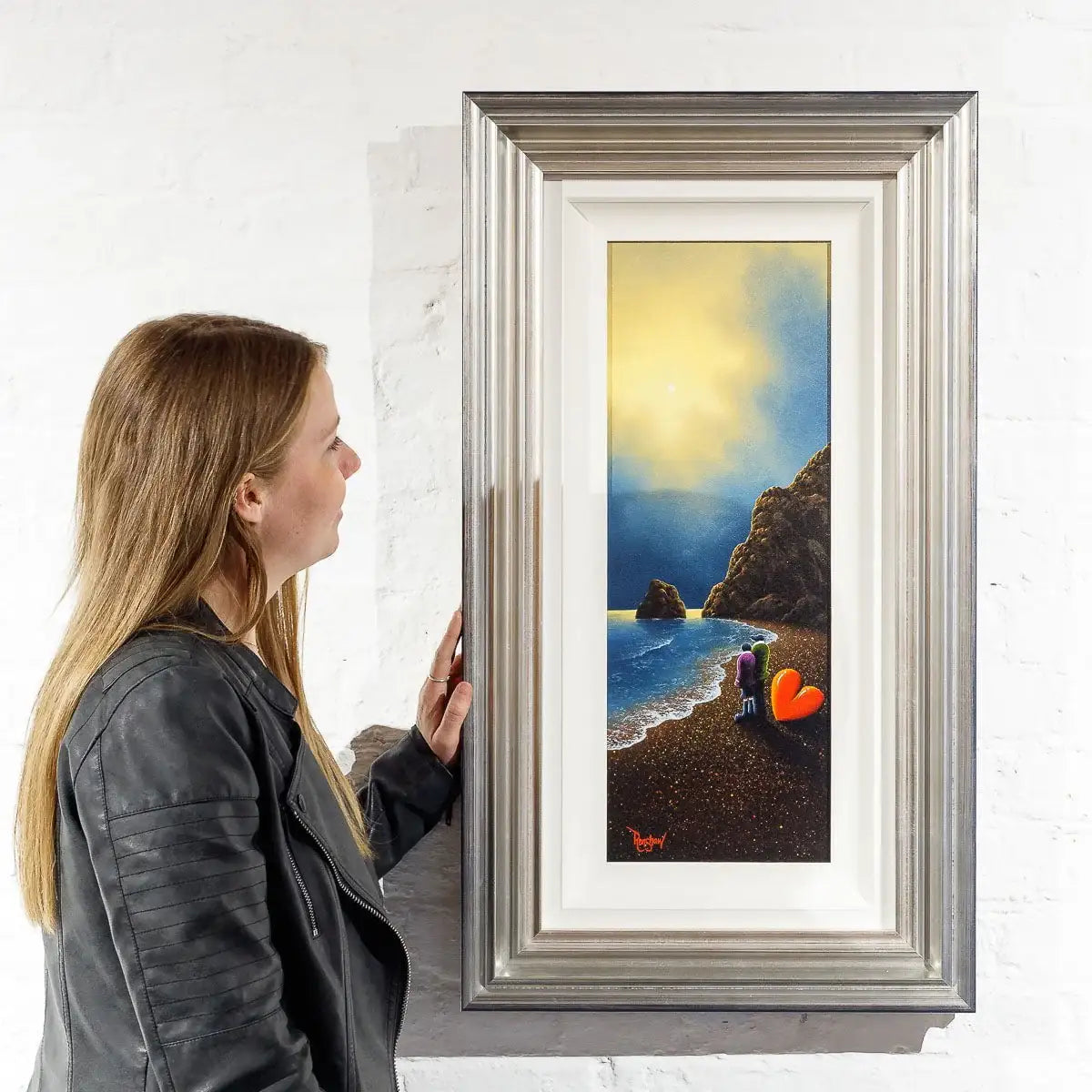 Moonlit Love - Original - SOLD by artist David Renshaw - Wyecliffe Galleries