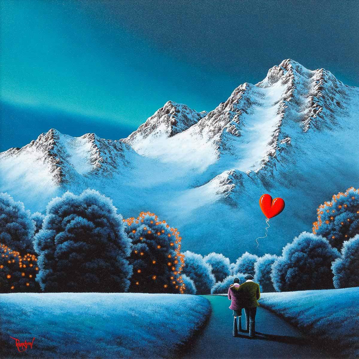 Mountain Lovers - Original - SOLD by artist David Renshaw - Wyecliffe Galleries