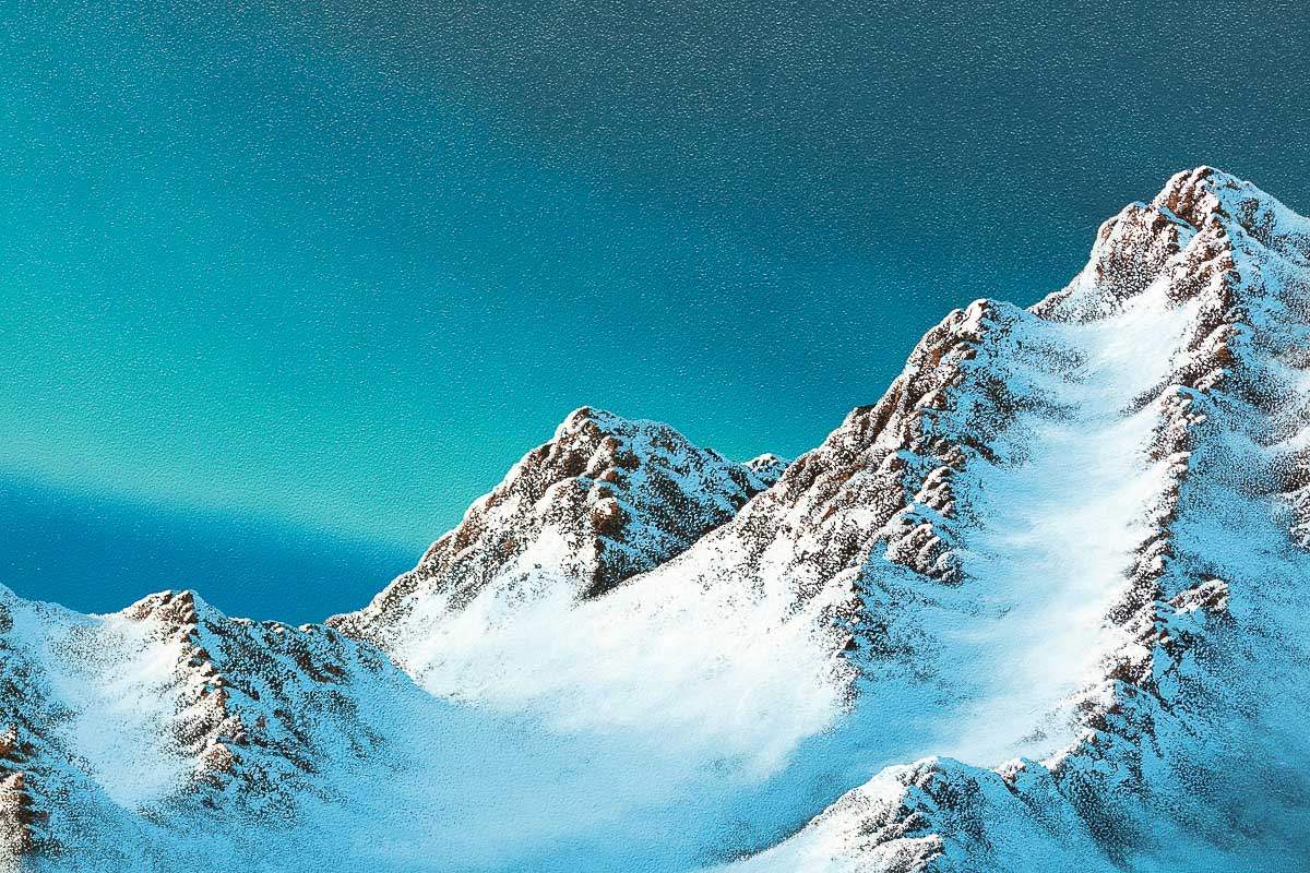 Mountain Lovers - Original - SOLD by artist David Renshaw - Wyecliffe Galleries