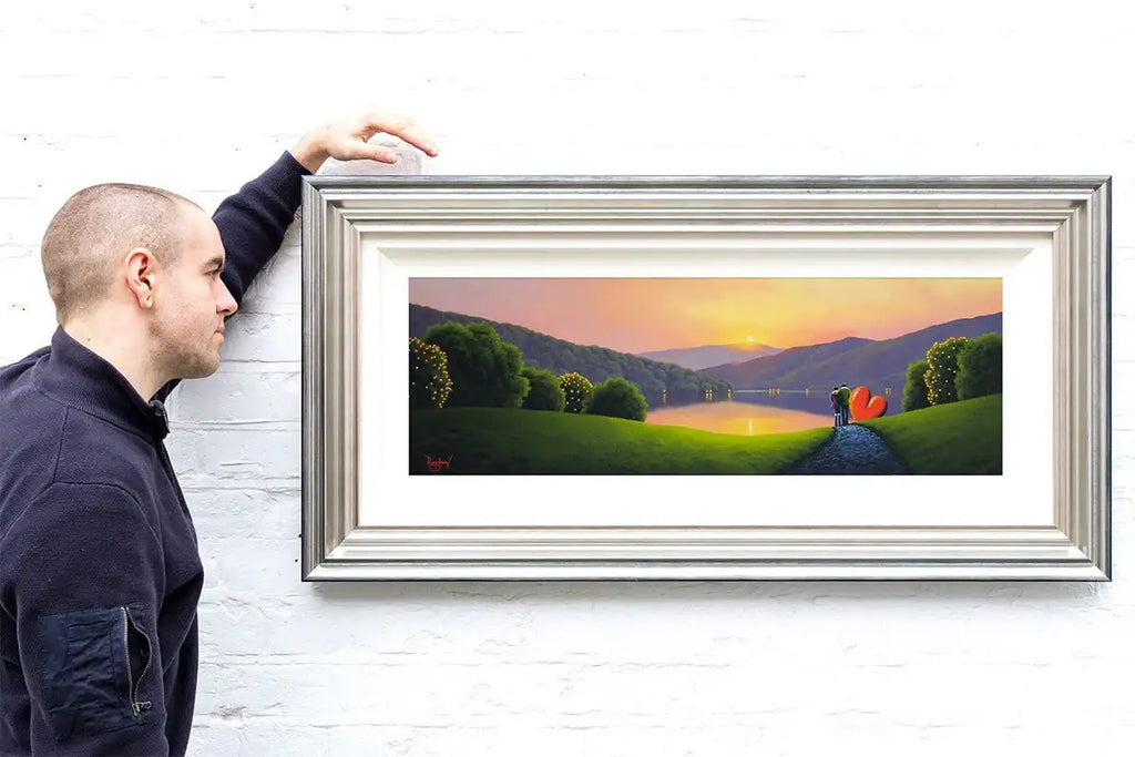 Mountain Top Sunset - Original - SOLD by artist David Renshaw - Wyecliffe Galleries